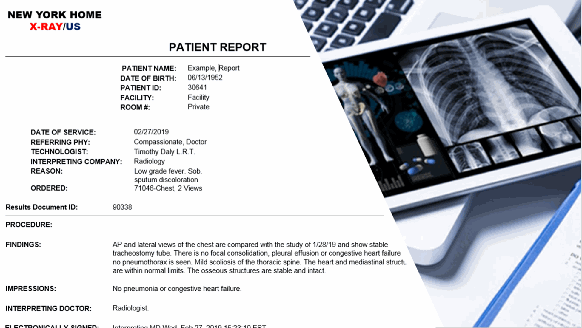 New York Home X-ray Portable Diagnostic Imaging